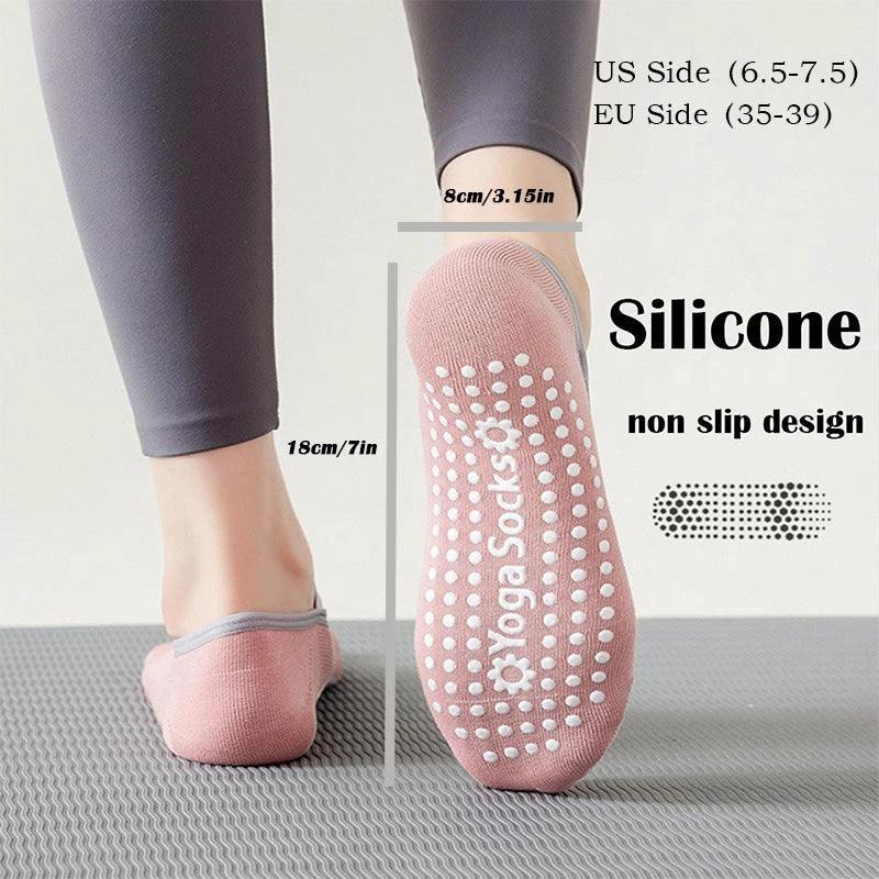 3 Pares de Calcetines de Yoga Antideslizantes para Mujeres para Estabilidad y Comodidad
