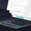 Housse transparente avec clavier pivotant à 360° pour iPad avec emplacement pour stylo