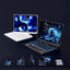 Housse transparente avec clavier pivotant à 360° pour iPad avec emplacement pour stylo
