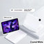 Housse transparente avec clavier pivotant à 360° pour iPad avec emplacement pour stylo