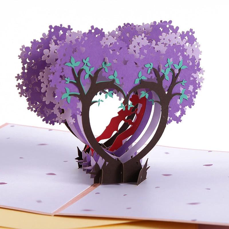 3D Laser-Cut Engagement Cards for Weddings & Anniversaries