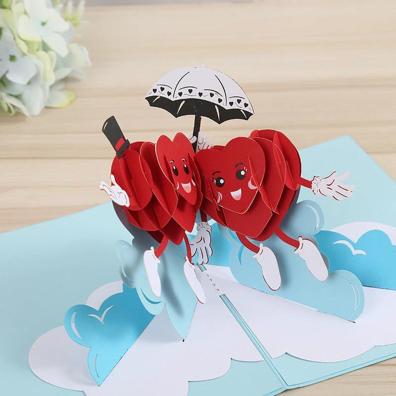 3D Laser-Cut Engagement Cards for Weddings & Anniversaries