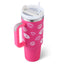 Vaso de acero inoxidable aislado de 40 oz con asa y popote