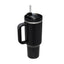 Vaso de acero inoxidable aislado de 40 oz con asa y popote