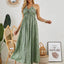 Vestido Maxi Halter Bohemio - Vestido Sin Mangas de Verano para Mujer