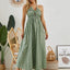 Vestido Maxi Halter Bohemio - Vestido Sin Mangas de Verano para Mujer