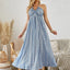 Bohemian Halter Maxi Dress - Women's Summer Beach Dress