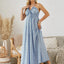 Bohemian Halter Maxi Dress - Women's Summer Beach Dress
