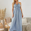 Bohemian Halter Maxi Dress - Women's Summer Beach Dress