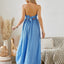 Vestido Maxi Halter Bohemio - Vestido Sin Mangas de Verano para Mujer