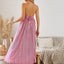 Bohemian Halter Maxi Dress - Women's Summer Sleeveless Dress