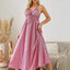 Bohemian Halter Maxi Dress - Women's Summer Sleeveless Dress