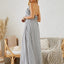 Bohemian Halter Maxi Dress - Women's Summer Striped Beach Dress