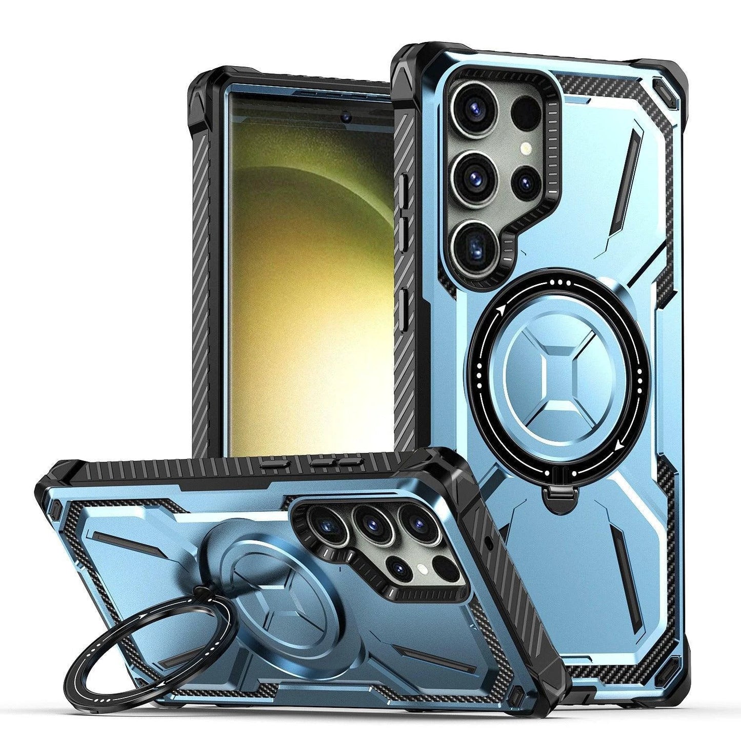 Coque de téléphone magnétique BrandName avec anneau - Protection résistante aux chutes