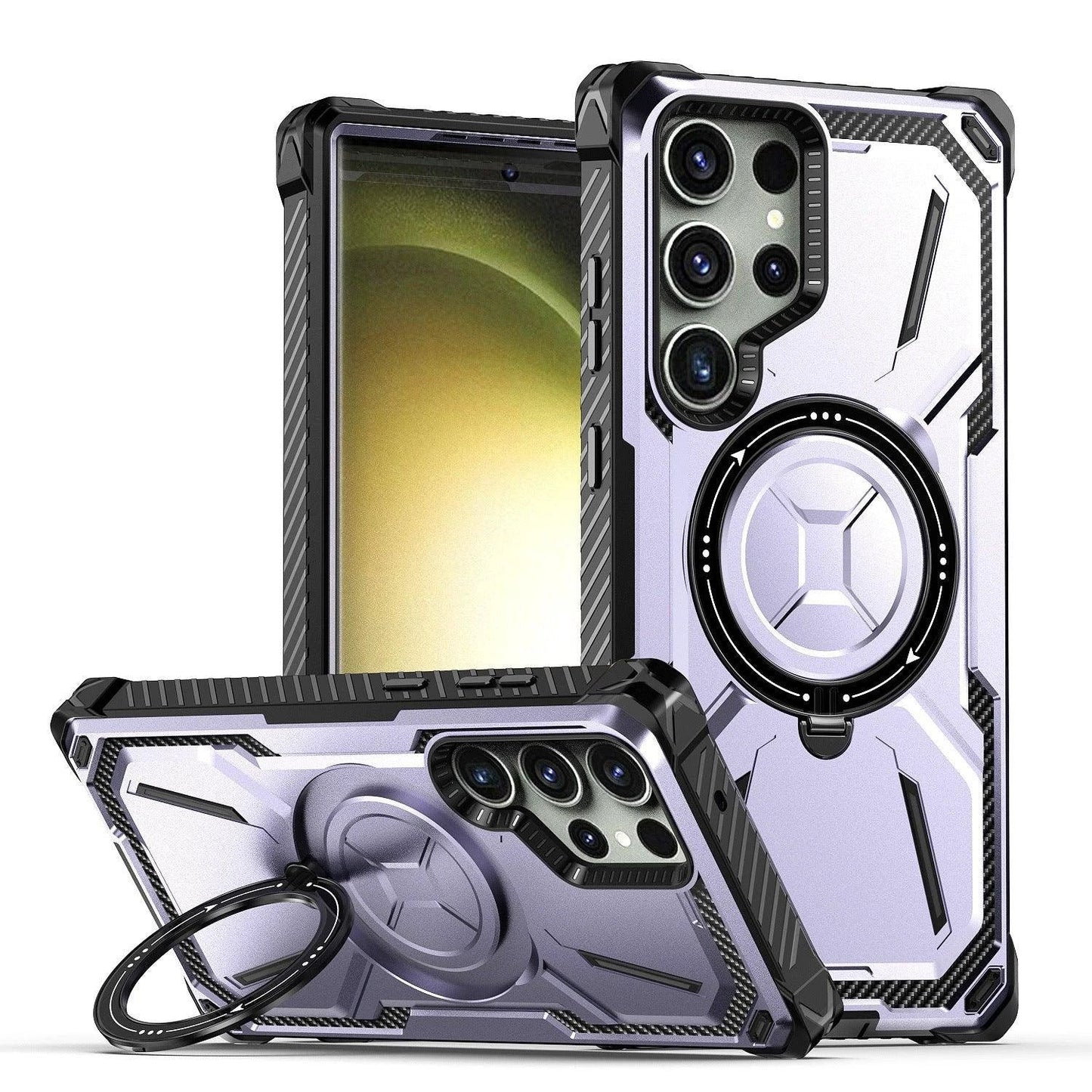 Coque de téléphone magnétique BrandName avec anneau - Protection résistante aux chutes