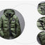Parka d'hiver à capuche camouflage pour homme - Coupe ajustée et coupe-vent