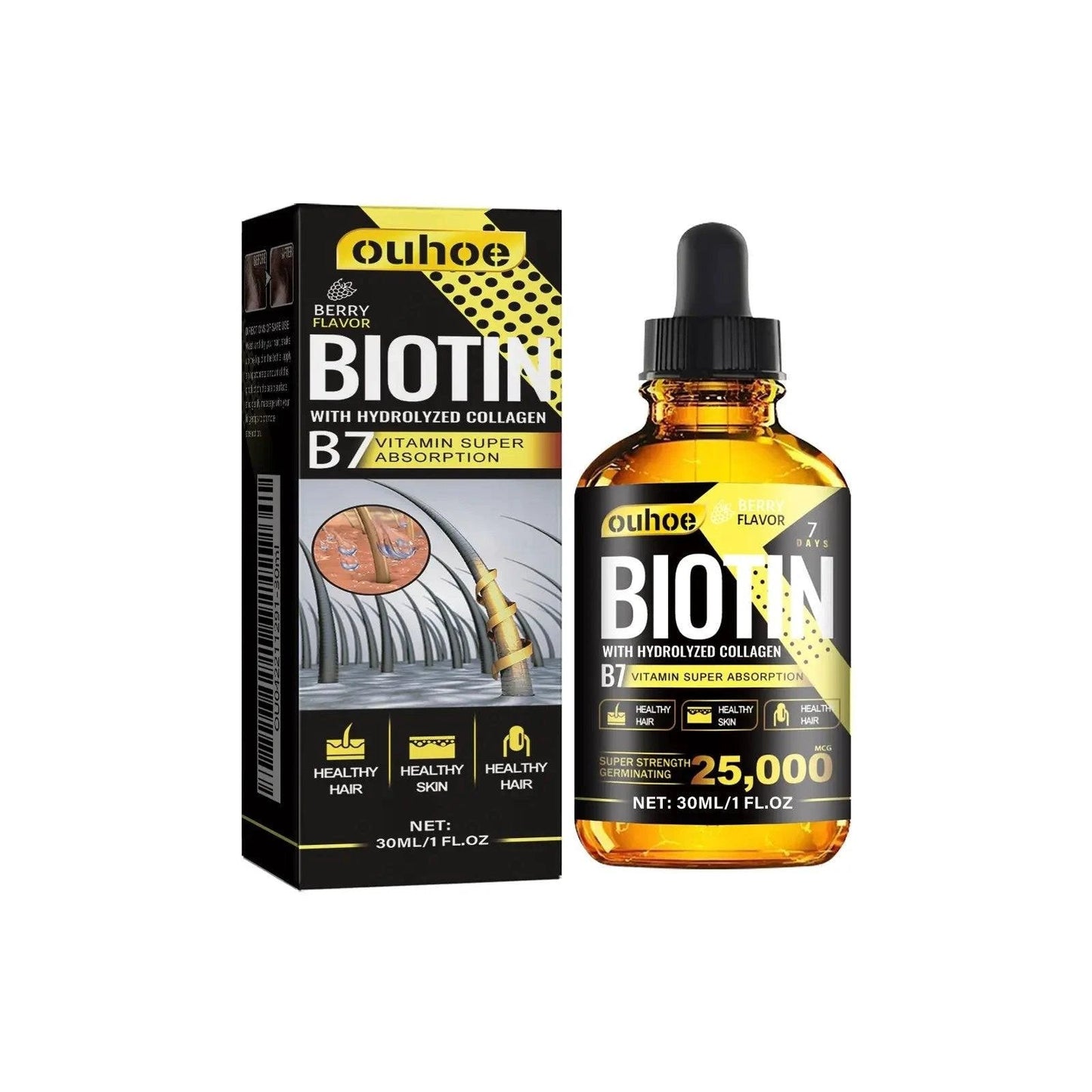 OUHOE Aceite para el Cabello con Colágeno B7 y Vitamina