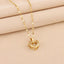 Double-Layer Love Necklace - Rhinestone Titanium Steel Pendant