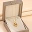Double-Layer Love Necklace - Rhinestone Titanium Steel Pendant