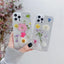 Funda para teléfono Elysian Designs con flores secas y foil plateado