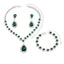 Ensemble de Bijoux de Mariée Élégant : Collier, Boucles d'Oreilles et Bracelet