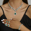 Ensemble de Bijoux de Mariée Élégant : Collier, Boucles d'Oreilles et Bracelet