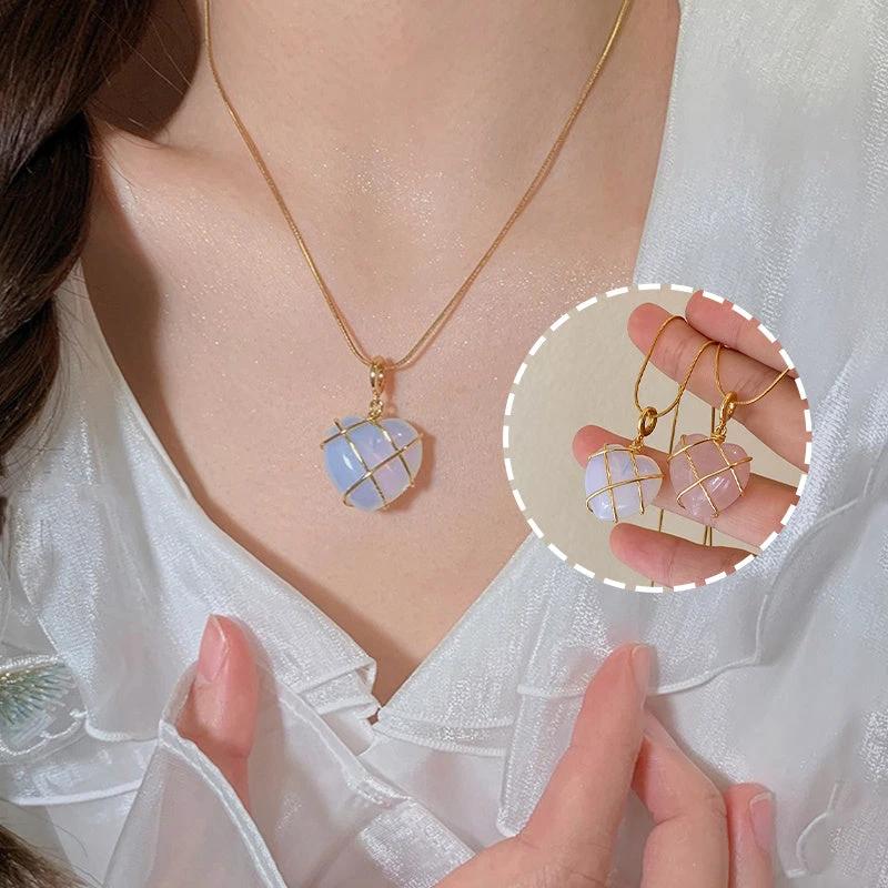 Whimsical Moonstone Necklace for Young Dreamers