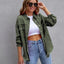 Chaqueta de Camisa Rota de Moda para Mujeres - Top Casual de Otoño y Primavera