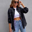Chaqueta de Camisa Rota de Moda para Mujeres - Top Casual de Otoño y Primavera