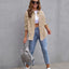 Chaqueta de Camisa Rota de Moda para Mujeres - Top Casual de Otoño y Primavera