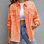 Chaqueta de Camisa Rota de Moda para Mujeres - Top Casual de Otoño y Primavera