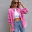 Chaqueta de Camisa Rota de Moda para Mujeres - Top Casual de Otoño y Primavera