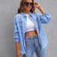 Chaqueta de Camisa Rota de Moda para Mujeres - Top Casual de Otoño y Primavera
