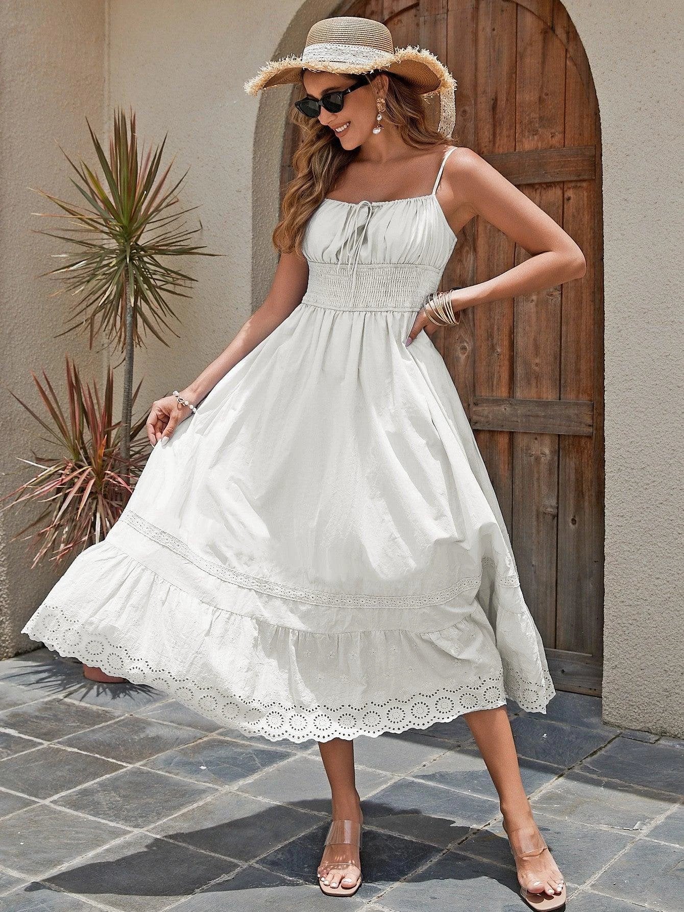 Robe Maxi en Coton pour Femme - Style Estival Élégant