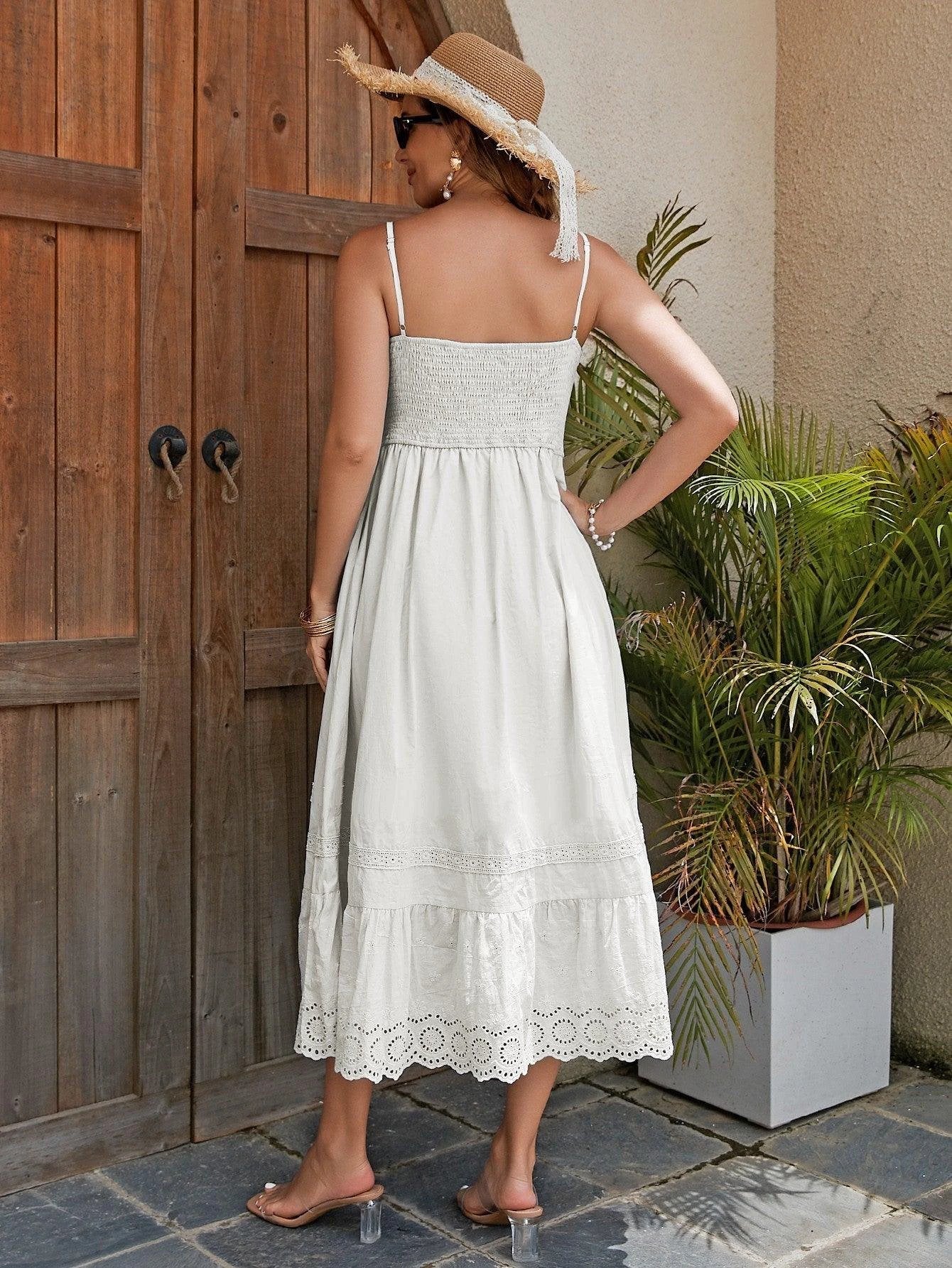Robe Maxi en Coton pour Femme - Style Estival Élégant
