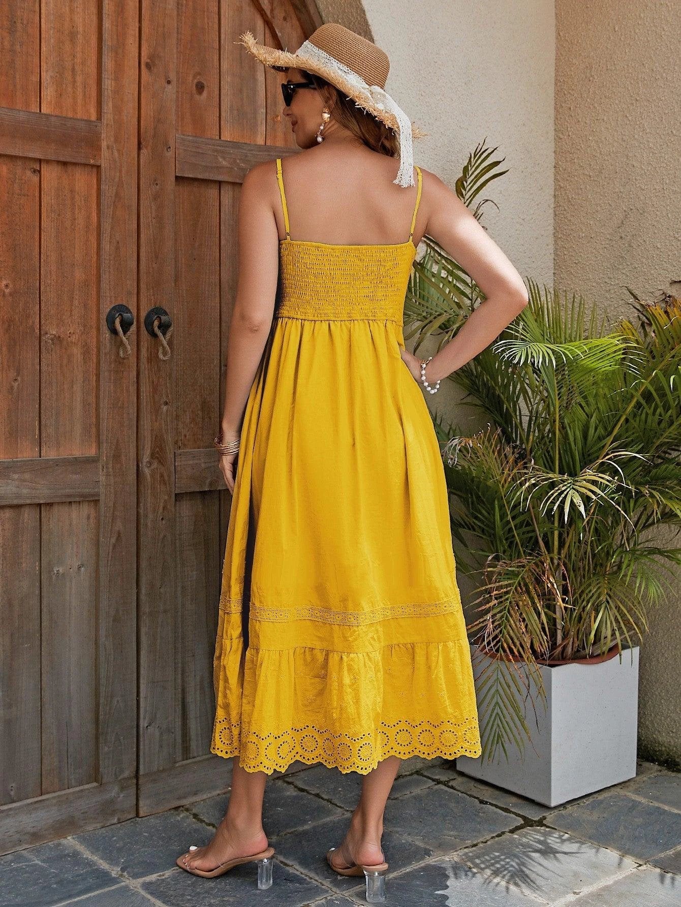 Robe Maxi en Coton pour Femmes - Style Estival Élégant