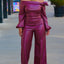 Traje de Cuero Trendy para Mujeres Glamourista - Estilo Chic y Confiado