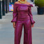 Traje de Cuero Trendy para Mujeres Glamourista - Estilo Chic y Confiado