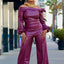 Traje de Cuero Trendy para Mujeres Glamourista - Estilo Chic y Confiado