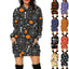 Hoodie à manches longues imprimé Halloween avec poches pour femmes