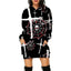 Hoodie à manches longues imprimé Halloween avec poches pour femmes
