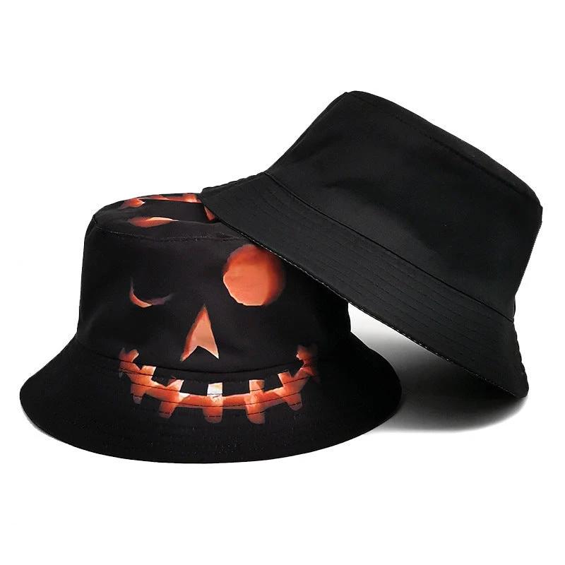 Chapeau de pêcheur citrouille d'Halloween - Design cartoon créatif