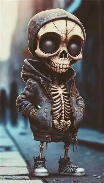 Figurines de squelette d'Halloween - Décor unique en résine