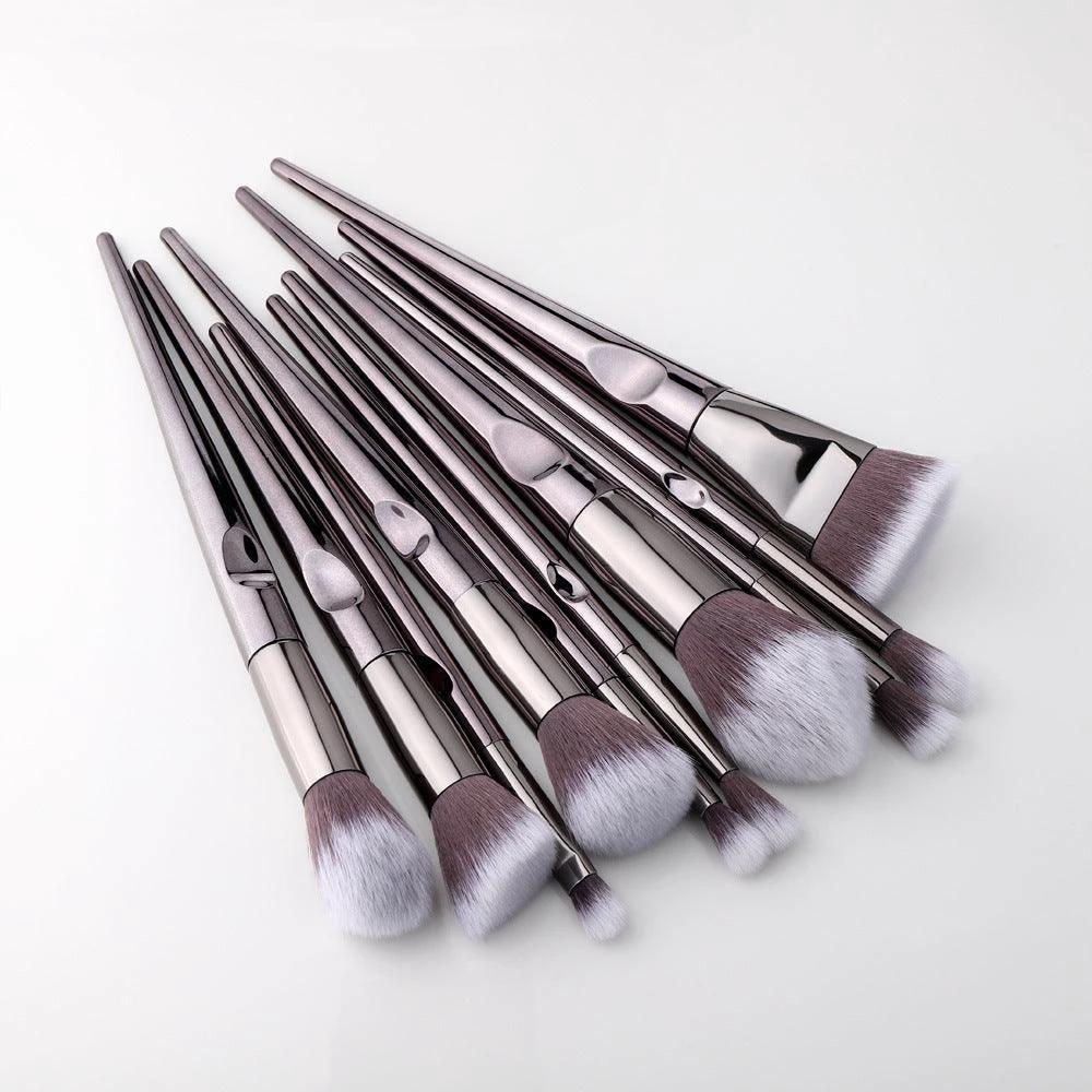 LuxeGlow Laser Makeup Brush Set - Flawless Precision
