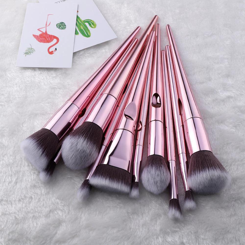 LuxeGlow Laser Makeup Brush Set - Flawless Precision