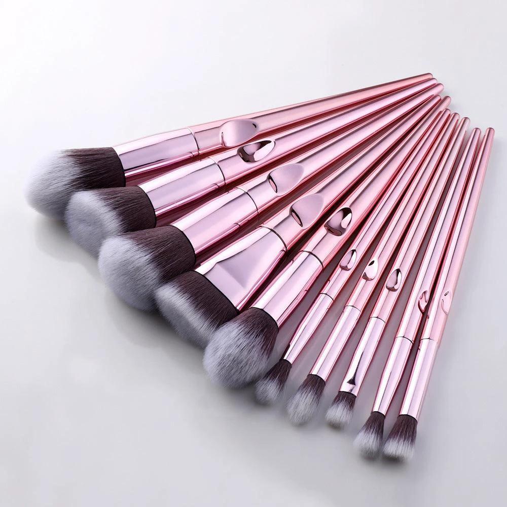 LuxeGlow Laser Makeup Brush Set - Flawless Precision
