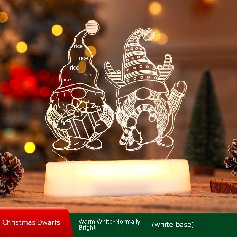 Ornement lumineux en acrylique LED 3D MANDOTOS - Décorations de fête