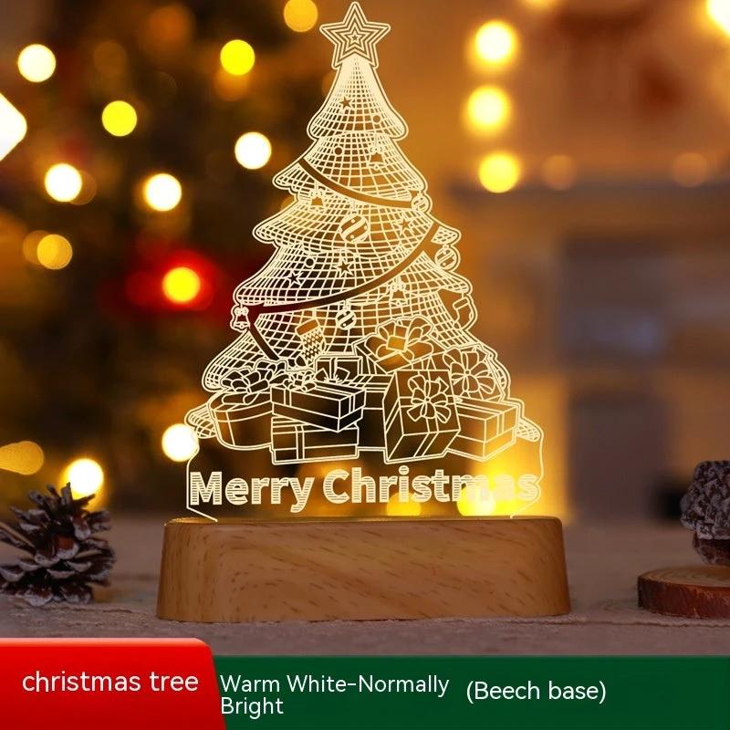 Ornement lumineux en acrylique LED 3D MANDOTOS - Décorations de fête