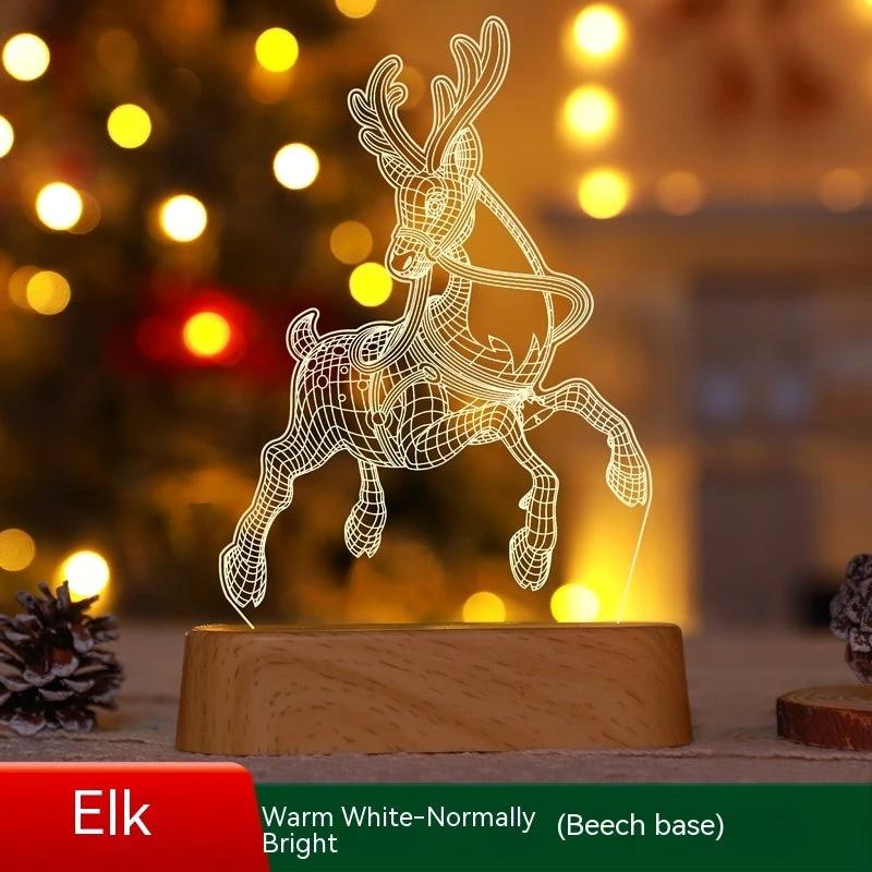 Ornement lumineux en acrylique LED 3D MANDOTOS - Décorations de fête