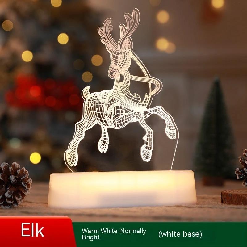 Ornement lumineux en acrylique LED 3D MANDOTOS - Décorations de fête